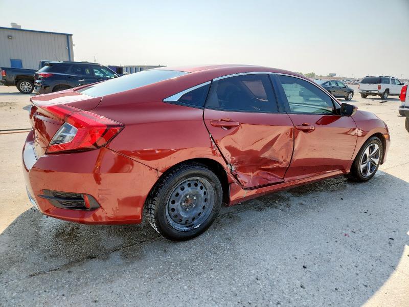 19XFC2F65KE018044 - 2019 HONDA CIVIC LX RED photo 3