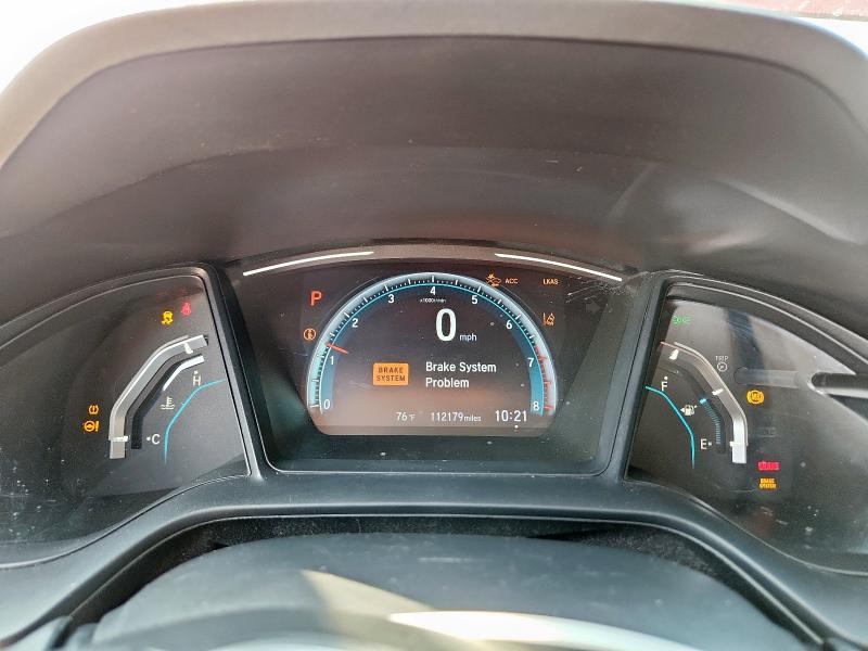 19XFC2F65KE018044 - 2019 HONDA CIVIC LX RED photo 9