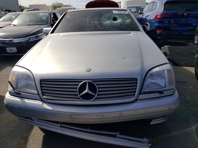 WDBGA76G6WA391472 - 1998 MERCEDES-BENZ CL 600 SILVER photo 5