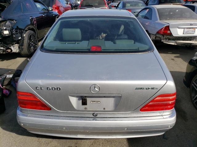 WDBGA76G6WA391472 - 1998 MERCEDES-BENZ CL 600 SILVER photo 6