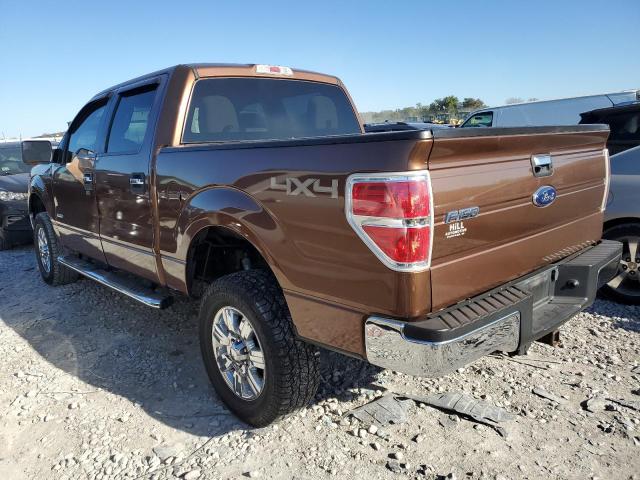 1FTFW1ET9BFC59197 - 2011 FORD F150 SUPERCREW BROWN photo 2