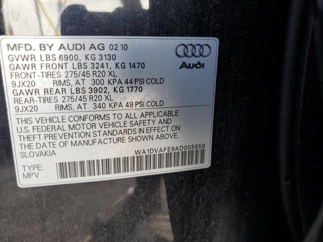 WA1DVAFE9AD005858 - 2010 AUDI Q7 PRESTIGE 黑色 照片 13