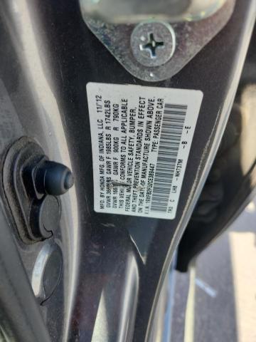 19XFB2F52CE389447 - 2012 HONDA CIVIC LX GRAY photo 12