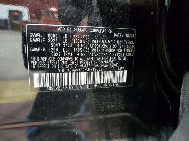 4S4WMARDXM3469039 - 2021 SUBARU ASCENT TOURING 黑色 照片 14