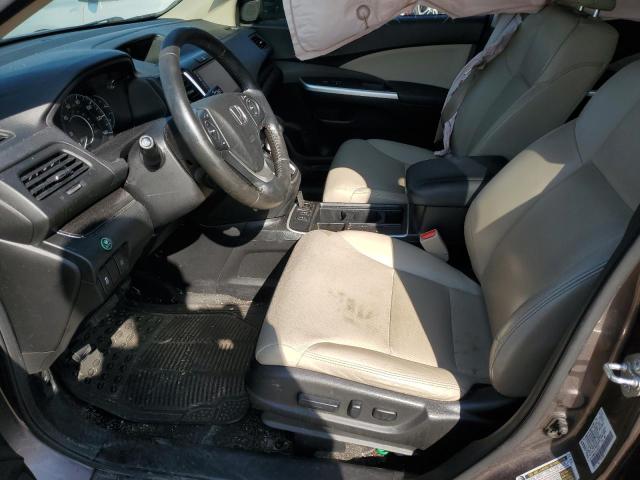 5J6RM4H7XFL069512 - 2015 HONDA CR-V EXL BROWN photo 7