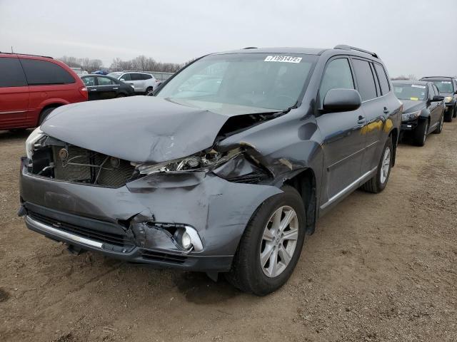 5TDBK3EH3DS242058 - 2013 TOYOTA HIGHLANDER BASE Сұр фото 1