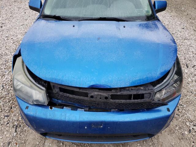 1FAHP3GN5AW144522 - 2010 FORD FOCUS SES BLUE photo 11