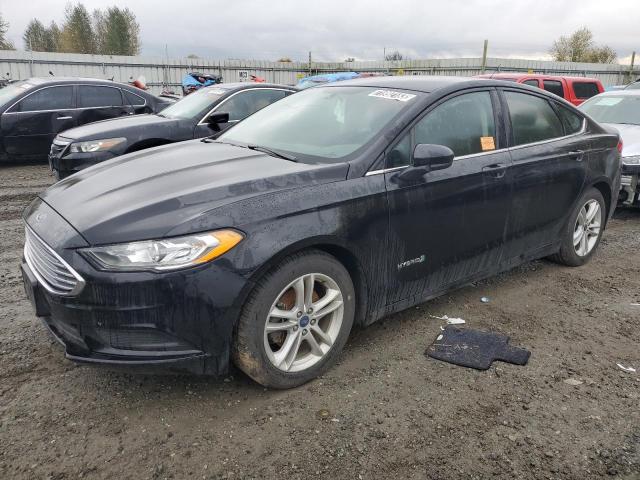 3FA6P0LU0JR132008 - 2018 FORD FUSION SE HYBRID BLACK photo 1