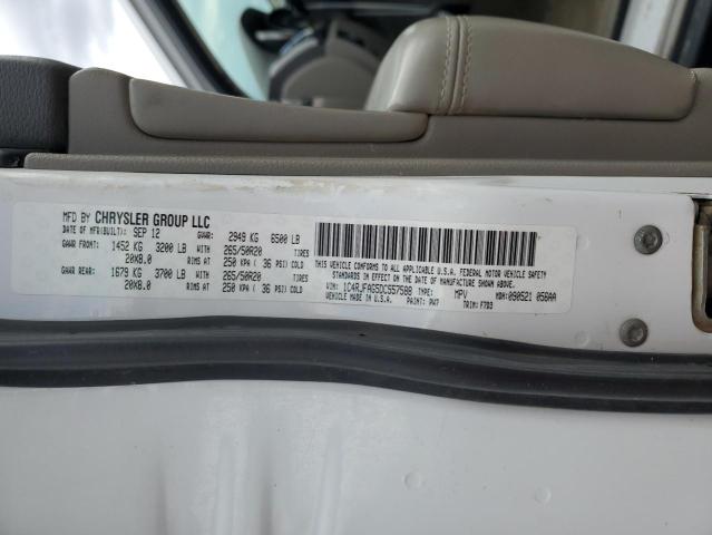 1C4RJFAG5DC557588 - 2013 JEEP GRAND CHER LAREDO WHITE photo 13