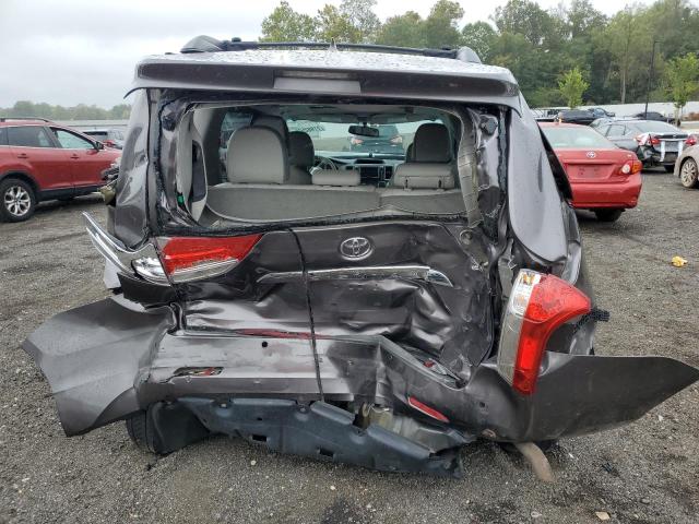 5TDYK3DC4CS261166 - 2012 TOYOTA SIENNA XLE GRAY photo 6