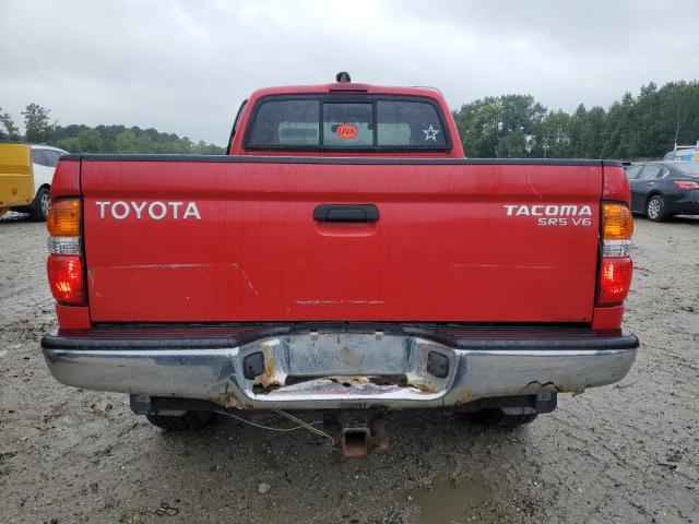 5TEWN72NX3Z160095 - 2003 TOYOTA TACOMA XTRACAB RED photo 6