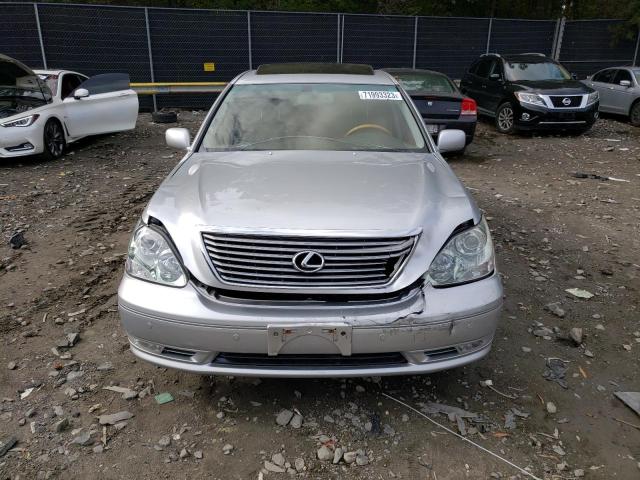 JTHBN36F640156135 - 2004 LEXUS LS 430 SILVER photo 5