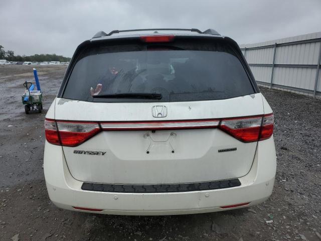 5FNRL5H95DB020878 - 2013 HONDA ODYSSEY TOURING WHITE photo 6