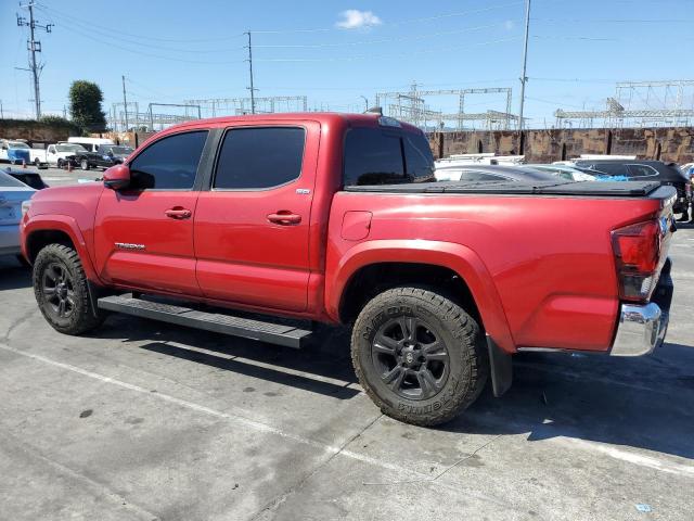 3TMAZ5CN3KM100012 - 2019 TOYOTA TACOMA DOUBLE CAB RED photo 2