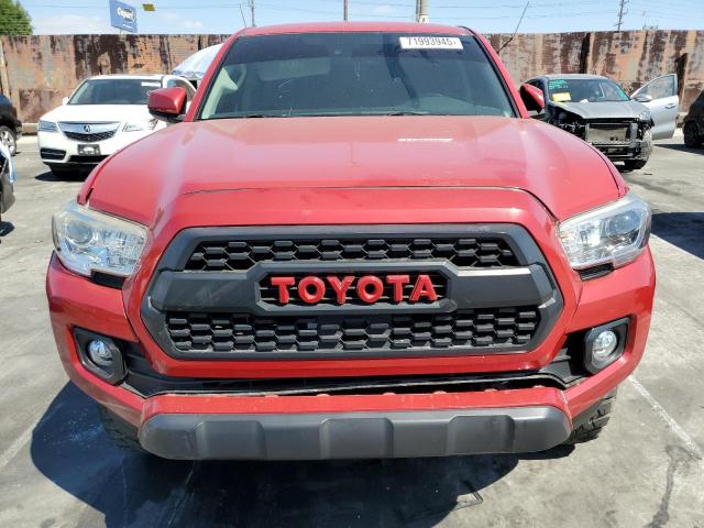 3TMAZ5CN3KM100012 - 2019 TOYOTA TACOMA DOUBLE CAB RED photo 5
