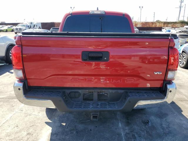 3TMAZ5CN3KM100012 - 2019 TOYOTA TACOMA DOUBLE CAB RED photo 6