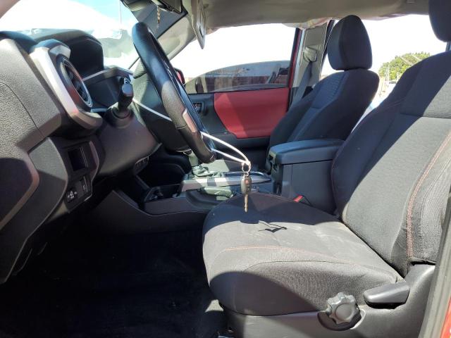 3TMAZ5CN3KM100012 - 2019 TOYOTA TACOMA DOUBLE CAB RED photo 7