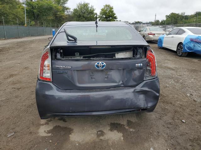 JTDKN3DU9C5430027 - 2012 TOYOTA PRIUS GRAY photo 6