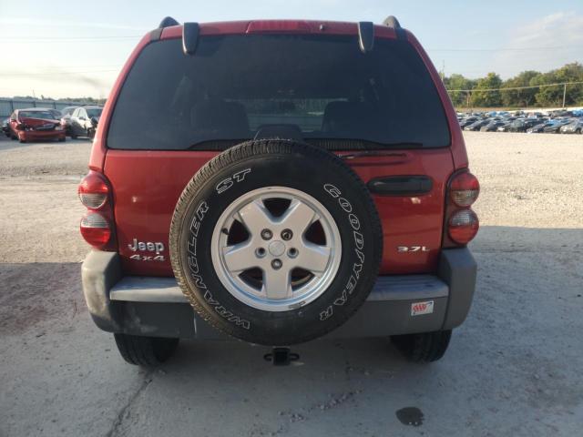 1J4GL48K75W715388 - 2005 JEEP LIBERTY SPORT 勃艮第红 照片 6