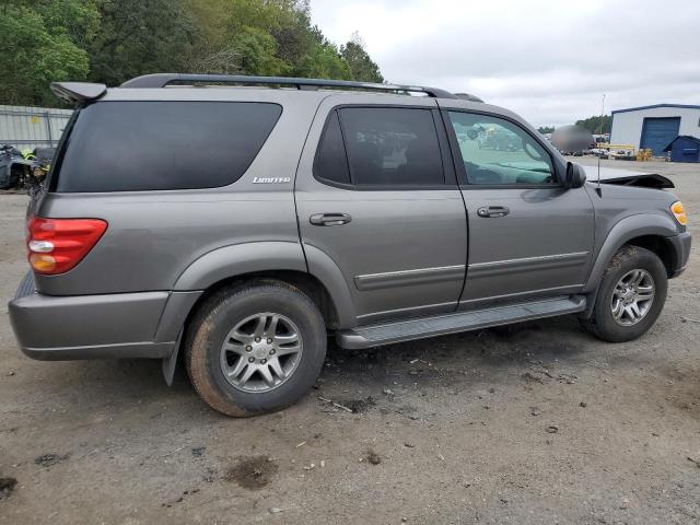 5TDZT38A04S209576 - 2004 TOYOTA SEQUOIA LIMITED GRAY photo 3