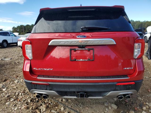 1FM5K8HCXMGB27036 - 2021 FORD EXPLORER PLATINUM RED photo 6