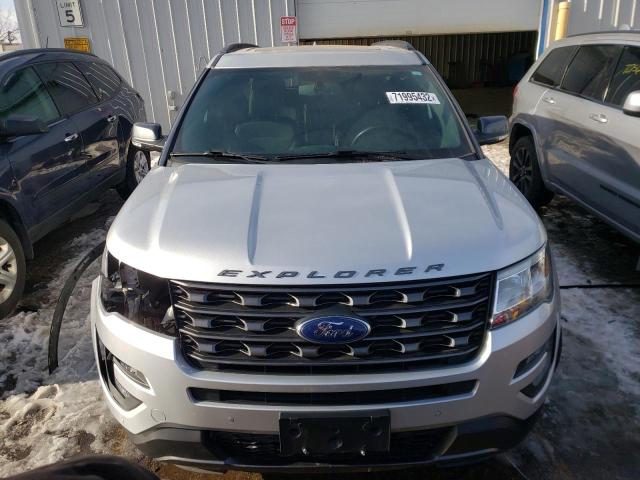 1FM5K8DH7HGE20643 - 2017 FORD EXPLORER X SILVER photo 5