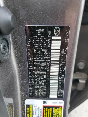 4T1C31AK7NU587920 - 2022 TOYOTA CAMRY LE 石墨色 照片 13