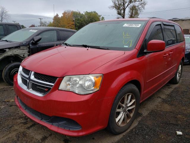 2C4RDGCG1ER273703 - 2014 DODGE GRAND CARA SXT RED photo 1