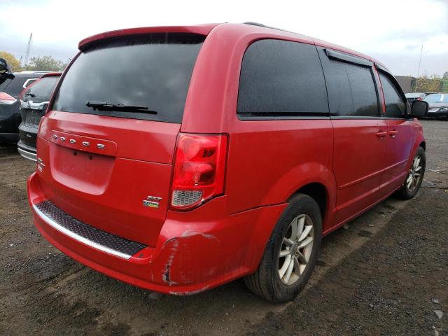 2C4RDGCG1ER273703 - 2014 DODGE GRAND CARA SXT RED photo 3