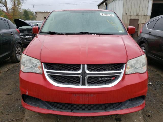 2C4RDGCG1ER273703 - 2014 DODGE GRAND CARA SXT RED photo 5