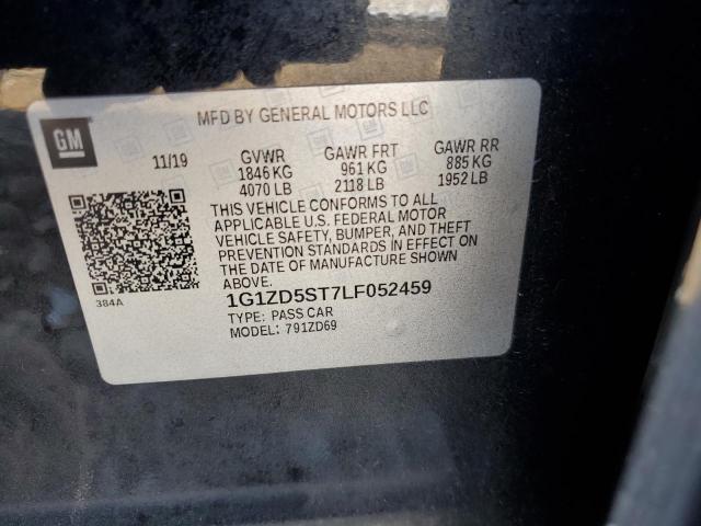 1G1ZD5ST7LF052459 - 2020 CHEVROLET MALIBU LT BLACK photo 13