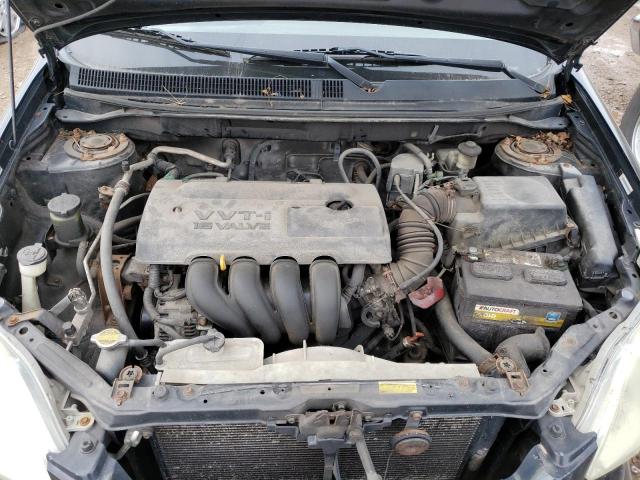 2T1KR32E24C278869 - 2004 TOYOTA COROLLA MA XR BLACK photo 11