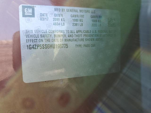 1G4ZP5SS6HU198775 - 2017 BUICK LACROSSE ESSENCE წითელი ფოტო 12