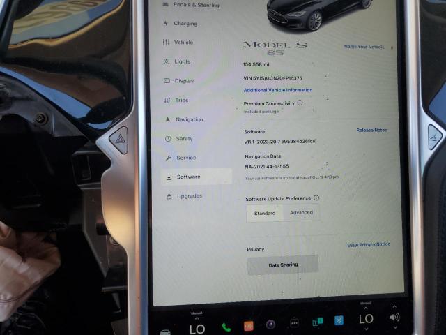 5YJSA1CN2DFP16375 - 2013 TESLA MODEL S შავი ფოტო 9