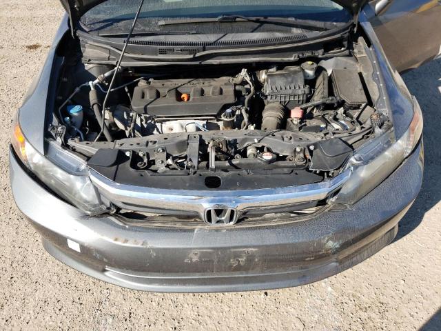 2HGFB2F41CH053060 - 2012 HONDA CIVIC LX GRAY photo 11