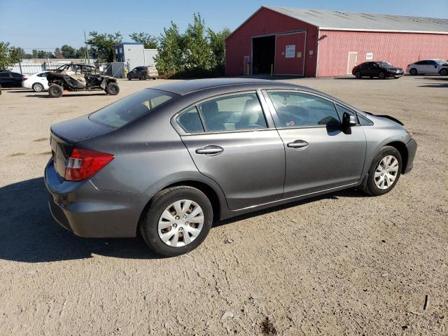 2HGFB2F41CH053060 - 2012 HONDA CIVIC LX GRAY photo 3