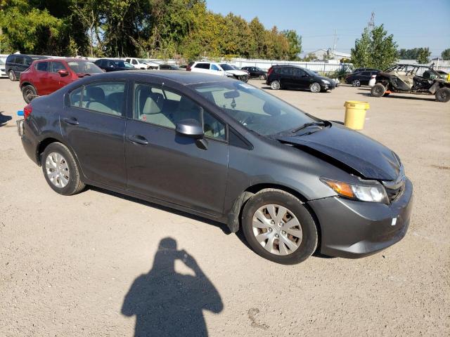 2HGFB2F41CH053060 - 2012 HONDA CIVIC LX GRAY photo 4