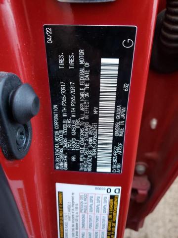 JTEMU5JR0N6063941 - 2022 TOYOTA 4RUNNER SR5/SR5 PREMIUM 红色 照片 13
