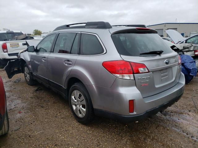 4S4BRCAC3B3392784 - 2011 SUBARU OUTBACK 2.5I GRAY photo 2