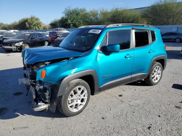 ZACNJCBB1MPM41135 - 2021 JEEP RENEGADE LATITUDE TURQUOISE photo 1