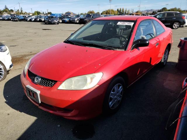 1HGEM22135L050328 - 2005 HONDA CIVIC DX VP Rot Foto 1