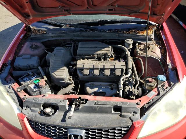 1HGEM22135L050328 - 2005 HONDA CIVIC DX VP Rot Foto 11