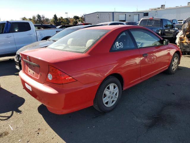 1HGEM22135L050328 - 2005 HONDA CIVIC DX VP Rot Foto 3