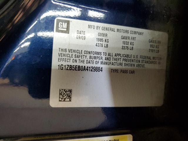 1G1ZB5EB0A4129884 - 2010 CHEVROLET MALIBU LS 蓝色 照片 12