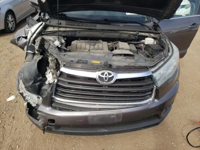 5TDJKRFH6GS311990 - 2016 TOYOTA HIGHLANDER XLE ნაცრისფერი ფოტო 11
