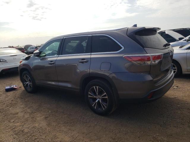 5TDJKRFH6GS311990 - 2016 TOYOTA HIGHLANDER XLE ნაცრისფერი ფოტო 2