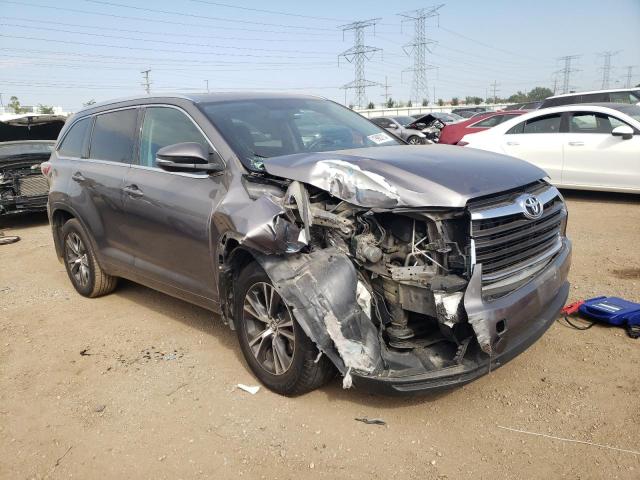 5TDJKRFH6GS311990 - 2016 TOYOTA HIGHLANDER XLE ნაცრისფერი ფოტო 4