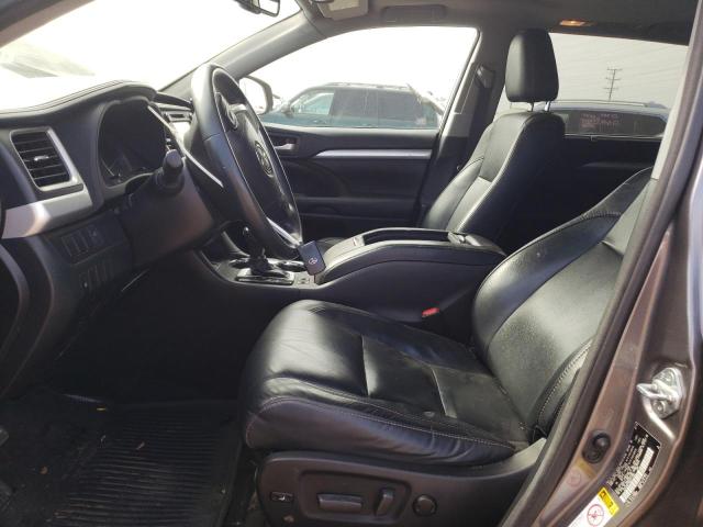 5TDJKRFH6GS311990 - 2016 TOYOTA HIGHLANDER XLE ნაცრისფერი ფოტო 7