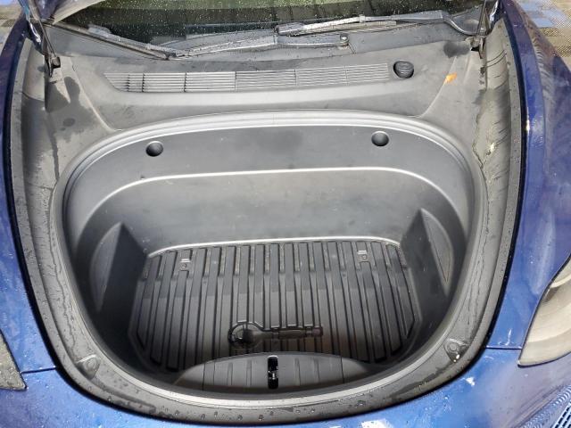 5YJ3E1EA6NF303797 - 2022 TESLA MODEL 3 Կապույտ լուսանկար 11