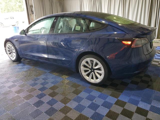 5YJ3E1EA6NF303797 - 2022 TESLA MODEL 3 Կապույտ լուսանկար 2